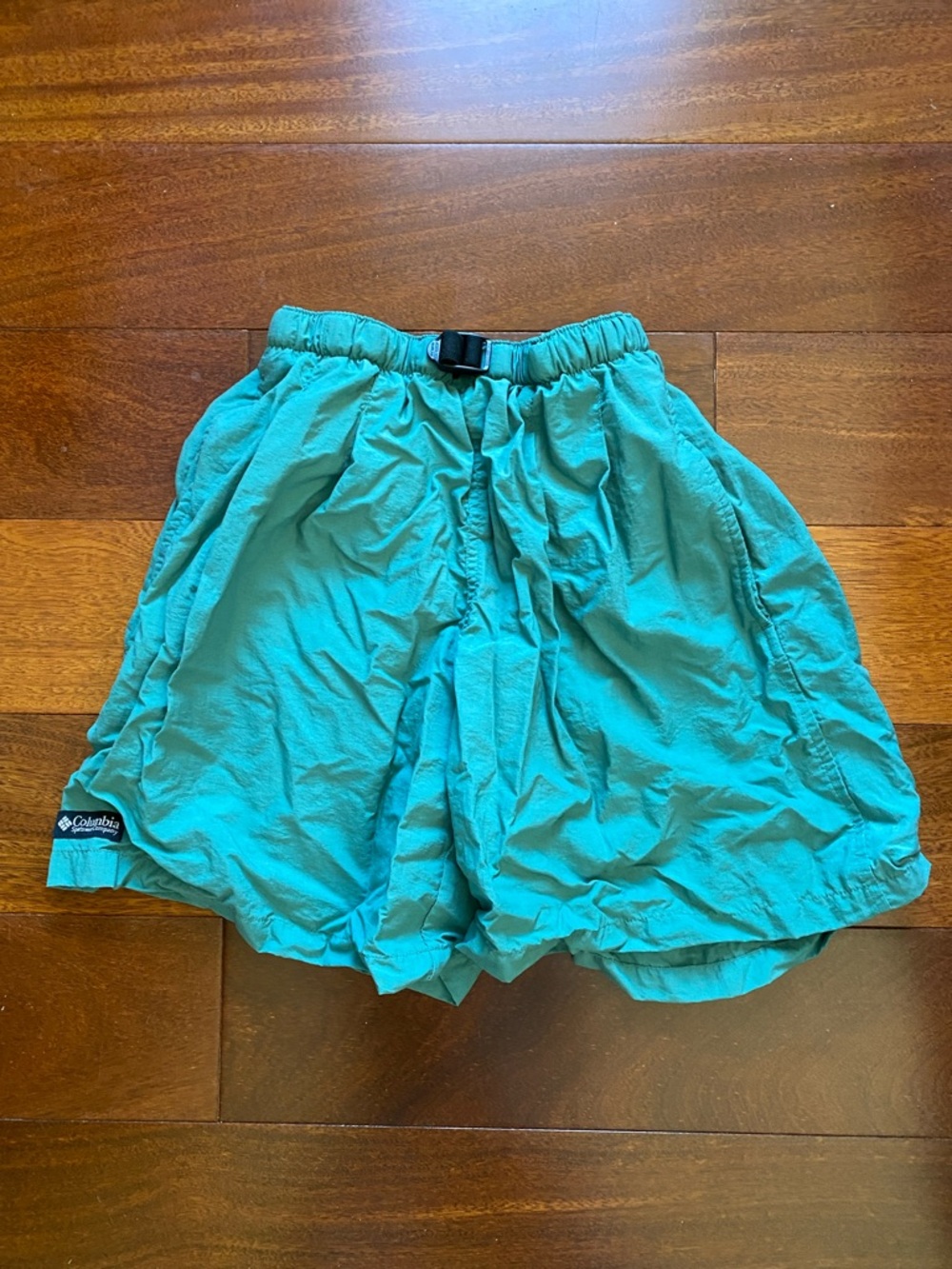 Vintage Columbia Teal/Light Blue Outdoor Lightweight Shorts